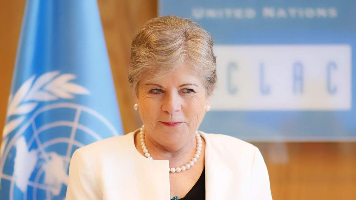 La secretaria ejecutiva de la Cepal, Alicia Bárcena