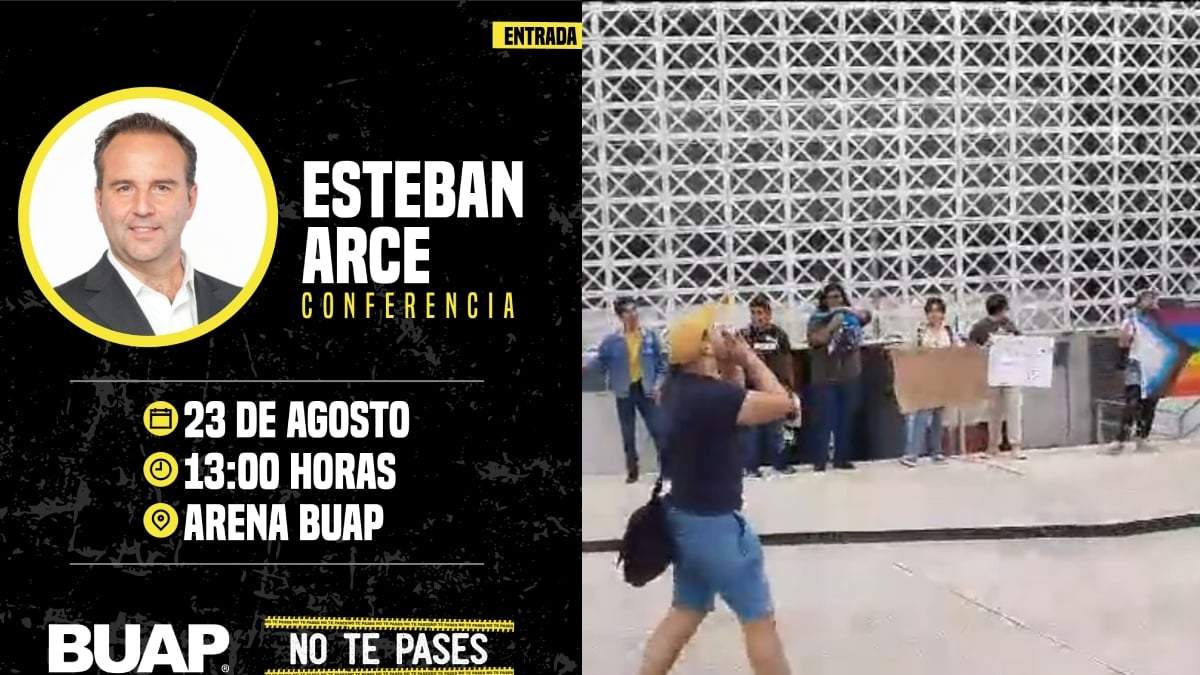 Reclamos de un grupo de alumnos en la BUAP