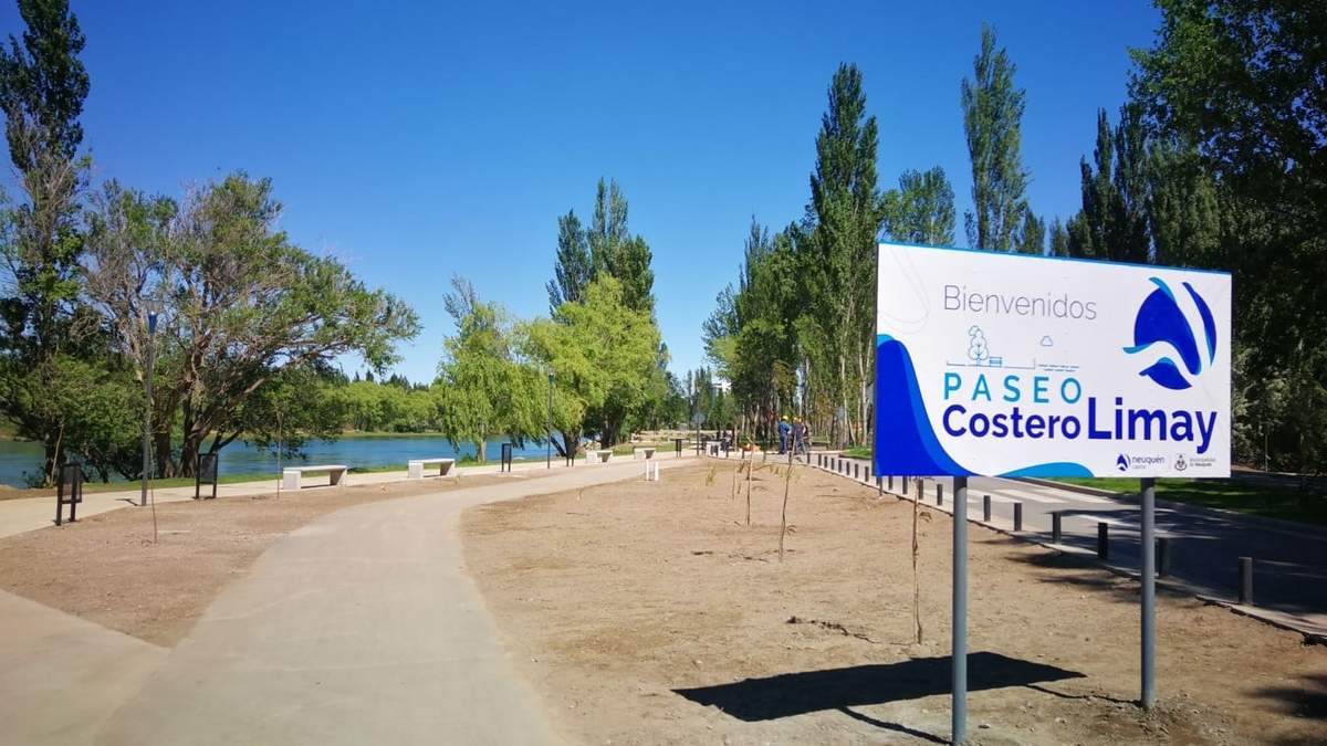 Paseo Costero del Limay. Fuente: (Twitter)