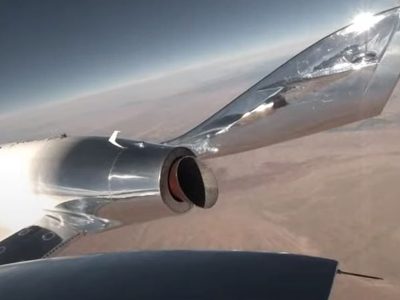 Todo listo para que salga de Nuevo México el primer viaje espacial turístico de Virgin Galactic