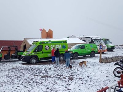 Así fue la primera caída de nieve de la temporada en el Nevado de Toluca