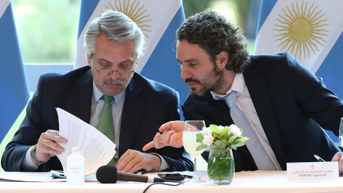 Fernández y Cafiero. Fuente: (Casa Rosada)