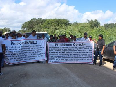 Bloquean acceso a las obras del Tren Maya en Playa del Carmen