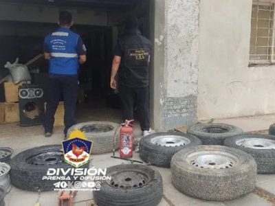 Secuestraron una gran cantidad de ruedas robadas en el oeste de la ciudad de Neuquén