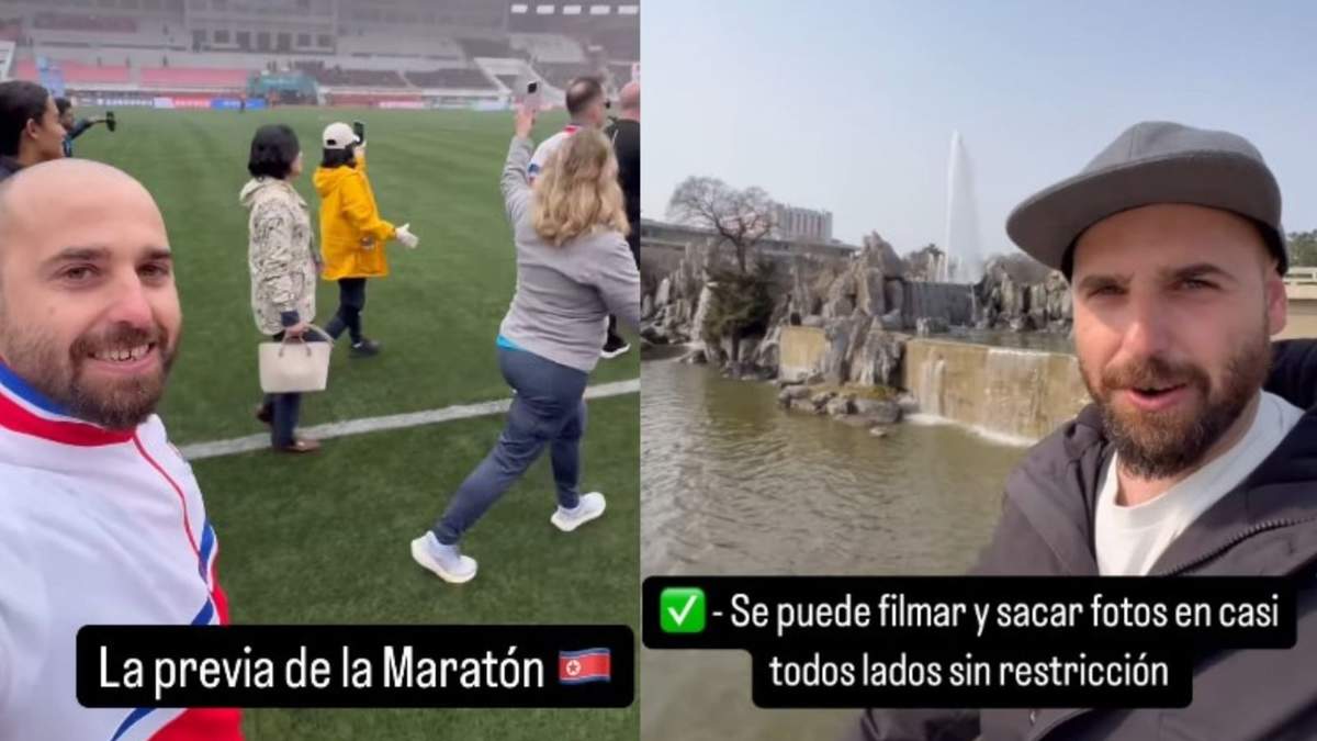Ramiro Cristofaro recorrió cinco kilómetros en la Maratón de Pyongyang, única vía para ingresar al país en abril de 2025.