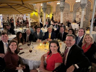 Trudeau dice que su conversación con Trump en Florida fue “excelente”