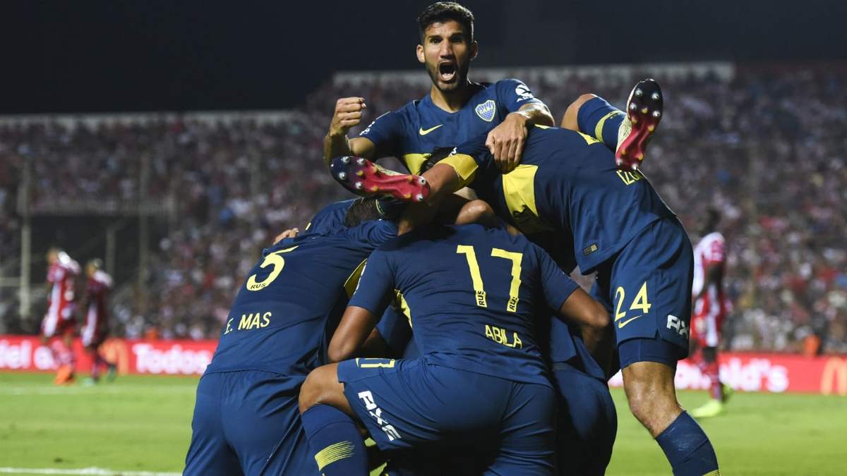 Boca en el festejo de gol. Fuente (Instagram)