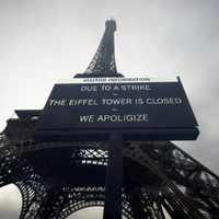 Cierra la Torre Eiffel debido a una huelga