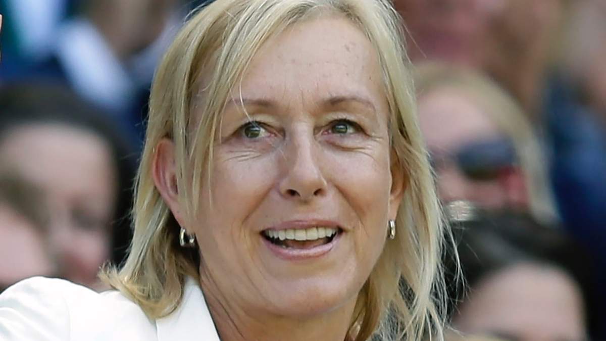 La leyenda del tenis Martina Navratilova