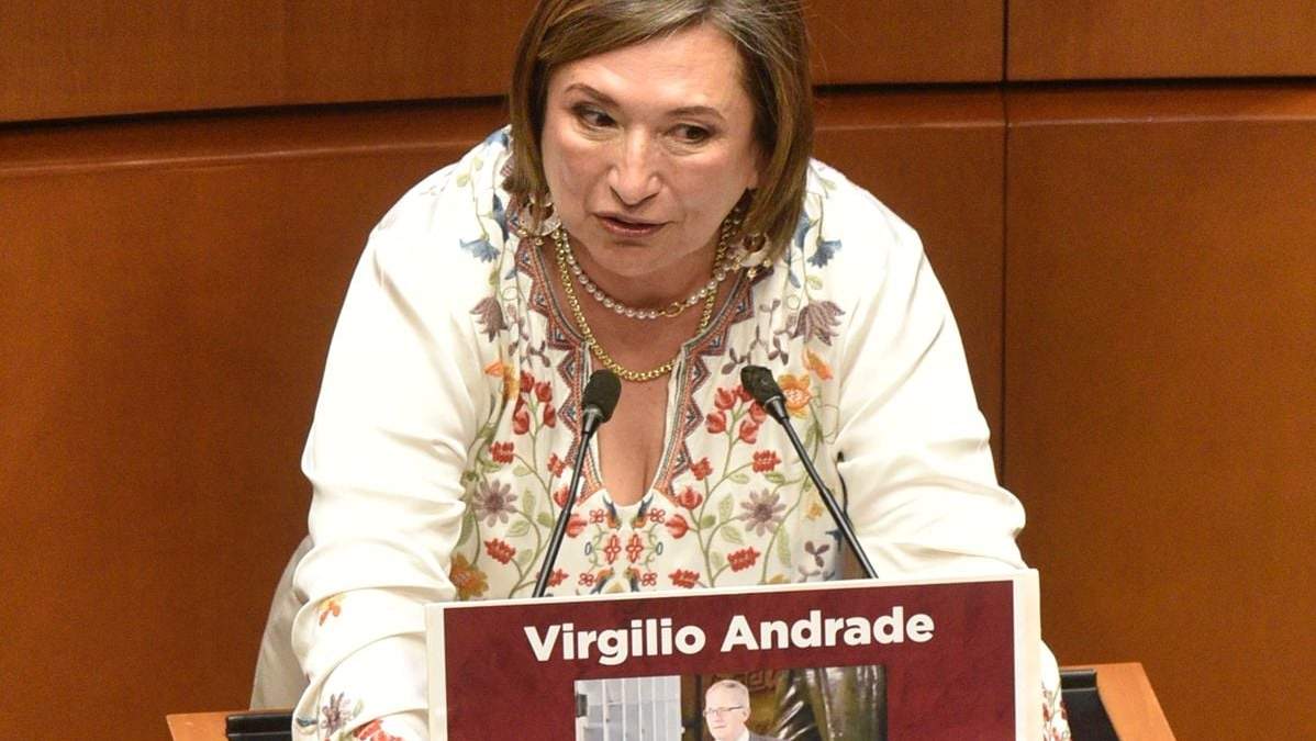 "Ayer conocimos la versión 4T de Virgilio Andrade", dijo la senadora panista al mostrar la imagen del directivo de Baker Hughes