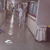 Tromba deja fuera de servicio el Hospital General de Ticomán