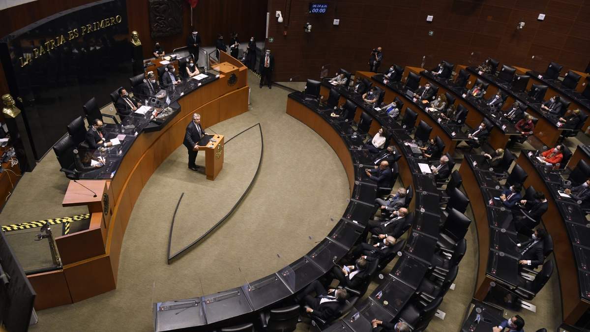 Una sesión del Senado de la República