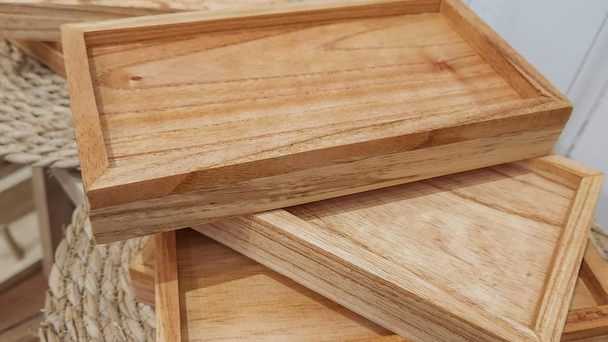 Bandejas de madera. Fuente: (X)
