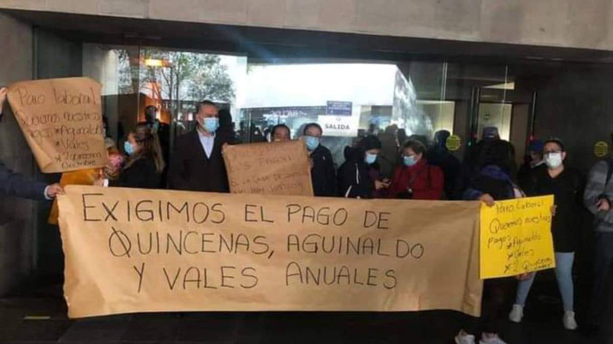 La protesta en el TSJ CDMX