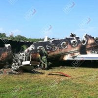 La Sedena halla un Learjet calcinado, sin tripulación y sin carga, en la costa de Chiapas