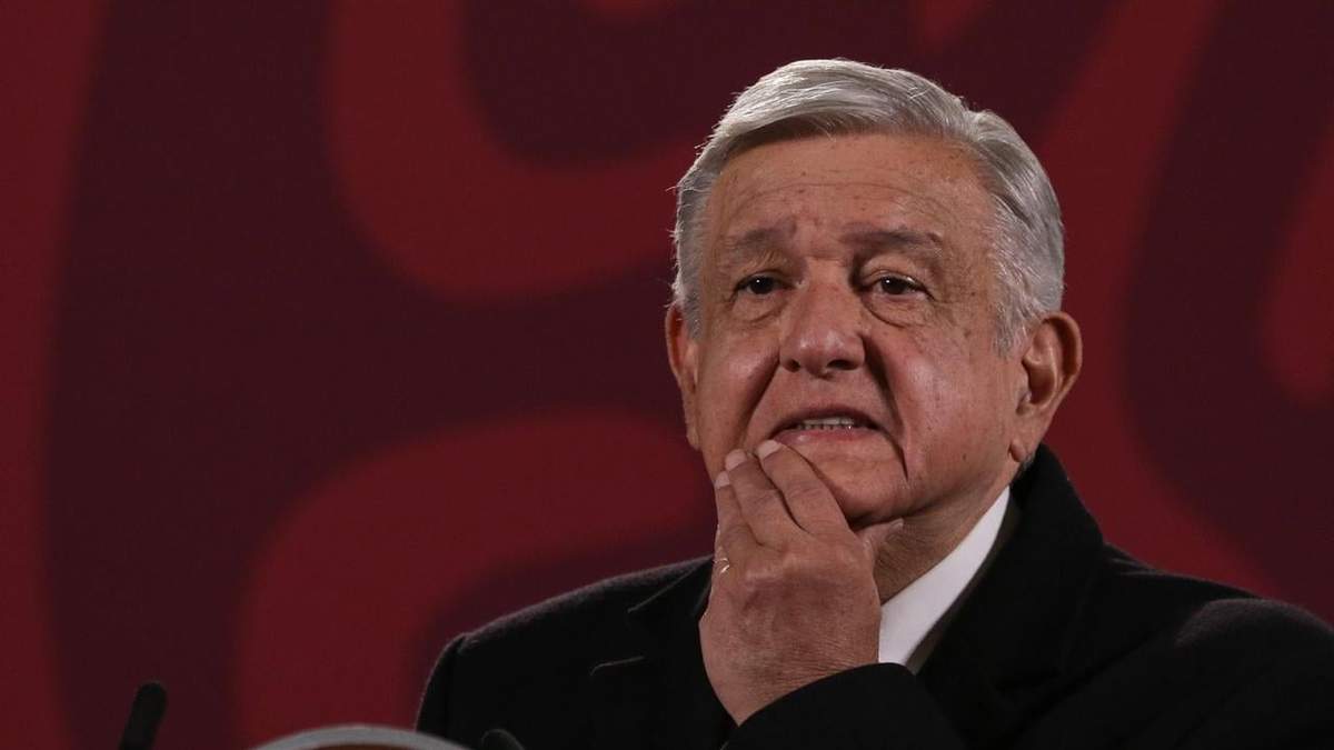 El presidente López Obrador en Palacio Nacional