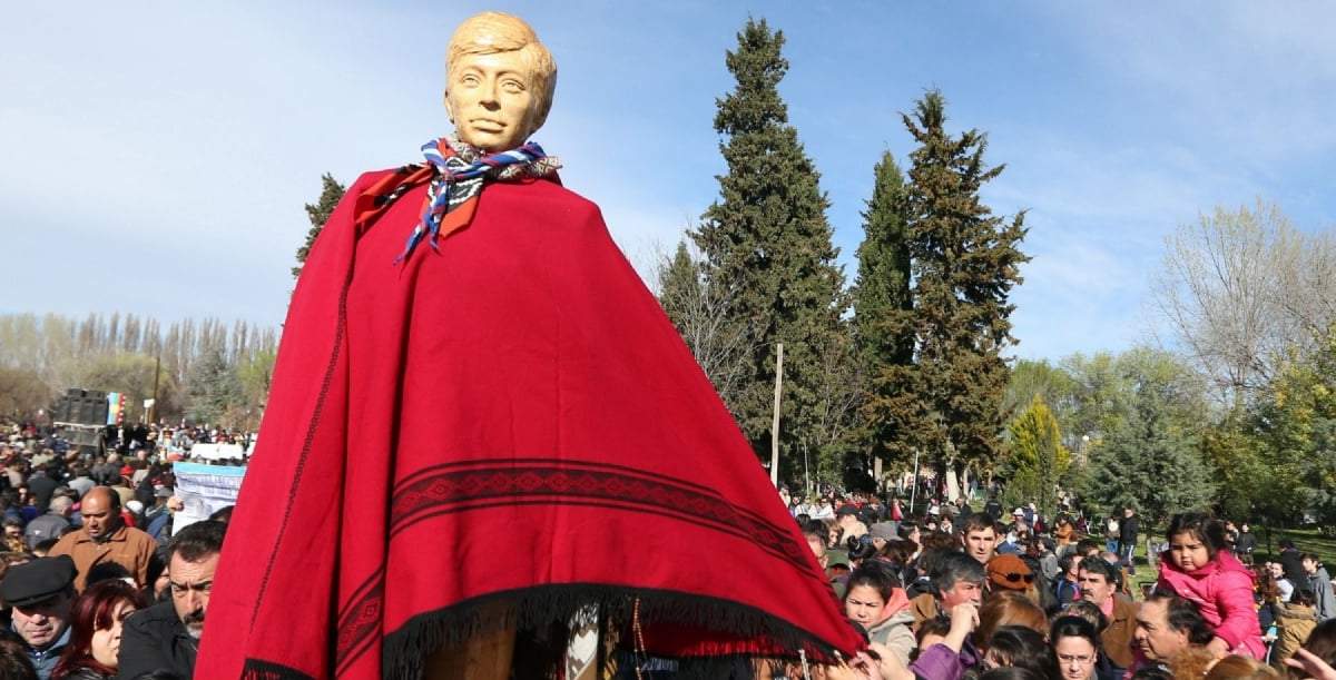 Peregrinación en memoria de Ceferino Namuncurá. Fuente: (Twitter)
