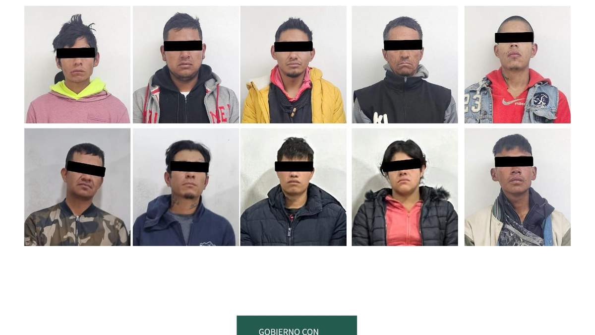 Los 10 detenidos
