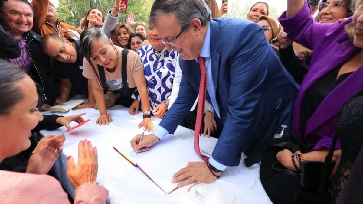 Marcelo Ebrard. En la presentación de la asociación El Camino para México