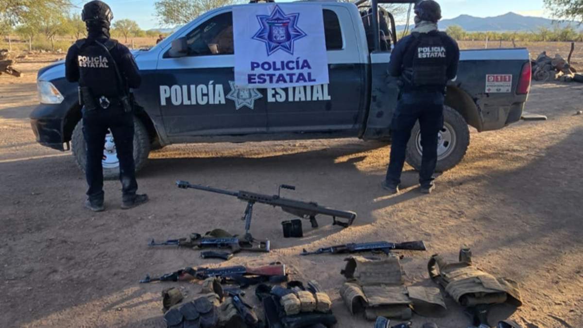 La Secretaría de Seguridad Pública de Sonora recuperó armas y el rancho en Sonora