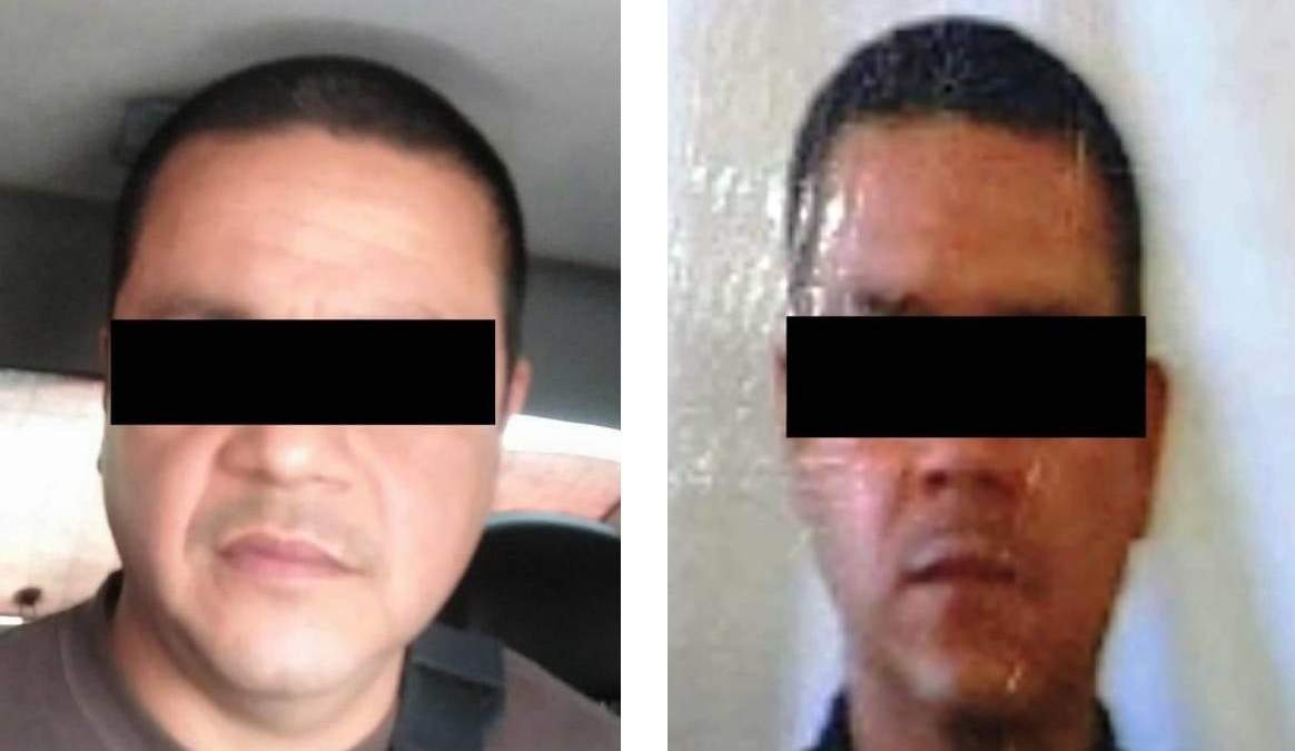 Los policías detenidos en Nuevo León . Foto: Fiscalía NL