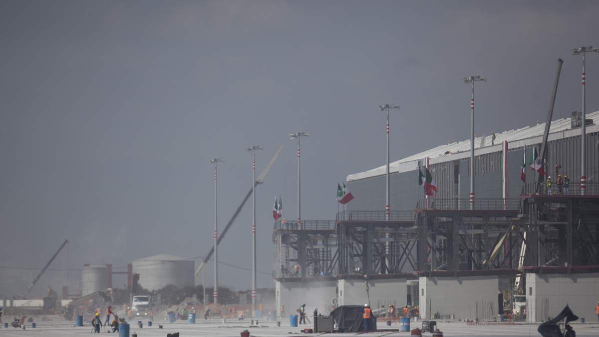 Obras en el Aeropuerto Internacional Felipe Ángeles
