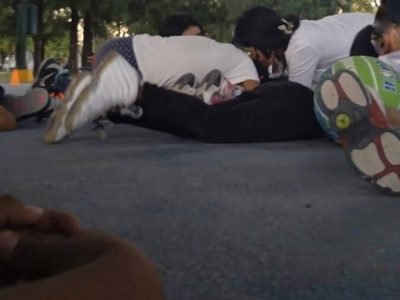 Balacera en parque de Celaya provoca pánico; padres y niños se tiran para protegerse (Video)
