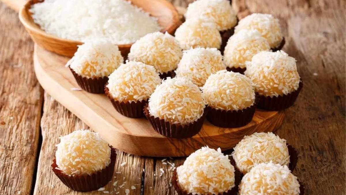 Trufas de yogurt y coco. Fuente: (Instagram).