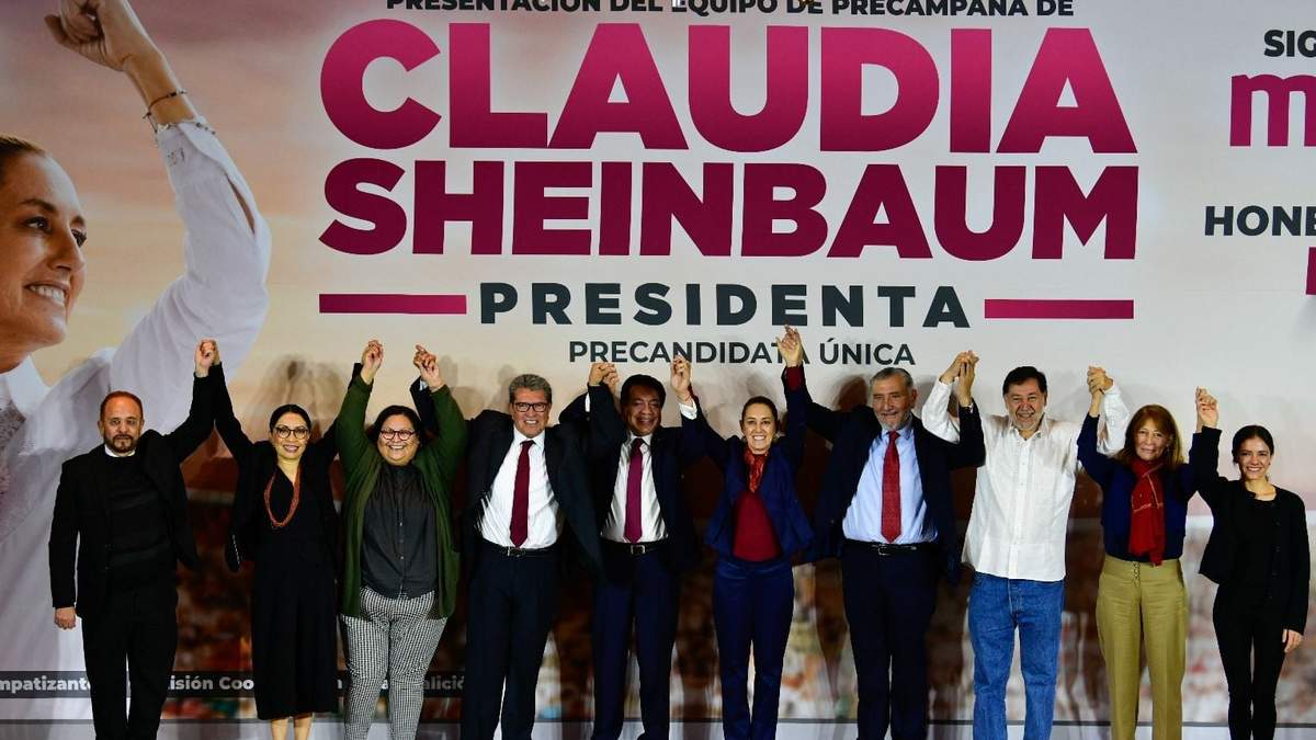 Claudia Sheinbaum presentó a su equipo de precampaña