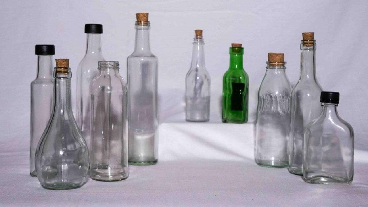 Cómo reciclar botellas de vidrio vacías. Fuente: (X)