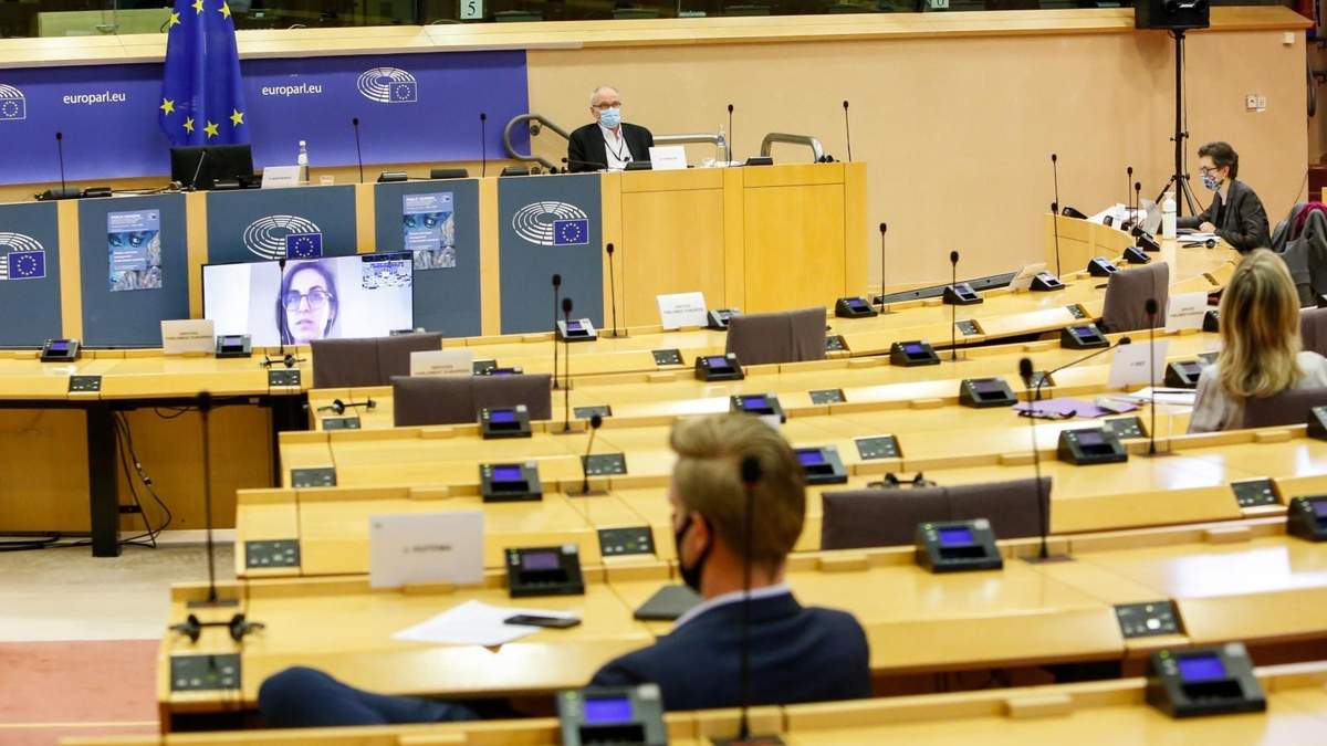 Sesión en el Parlamento Europeo