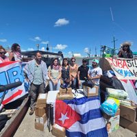 Barco con ayuda humanitaria de la Global Sumud Flotilla sale de Yucatán a Cuba