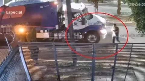 Asaltan a trabajadores de recolección de basura en Puebla