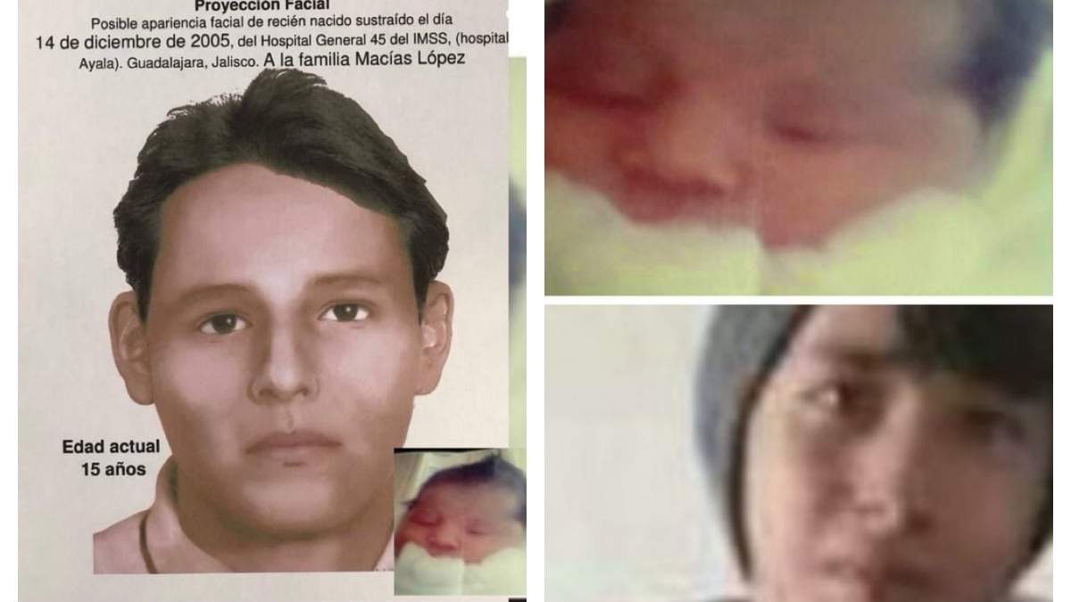 Salvador Macías López robado al nacer en 2005 de clínica 45 del IMSS y recuperado en febrero de 2022