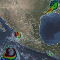 Tormenta "Pamela" avanza en costas de Colima y Jalisco; podría intensificarse a huracán