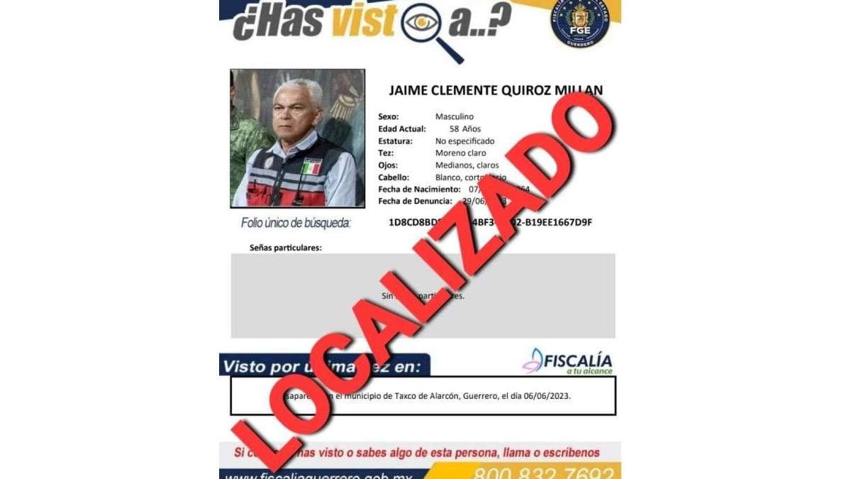 El director de Protección Civil de Taxco, Jaime Clemente Quiroz Millán
