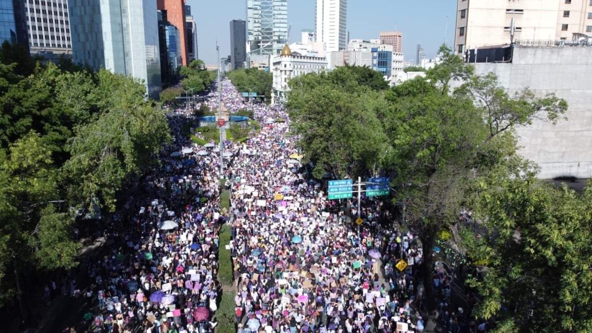 Marcha 8M en Reforma, 2024