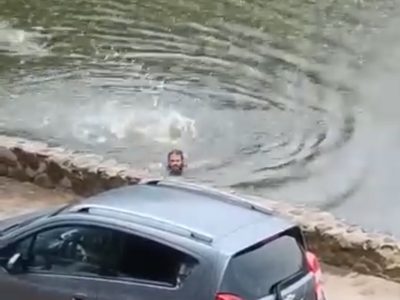 Así se salvó un hombre de ser atacado por cocodrilos en laguna de Villahermosa (Video)