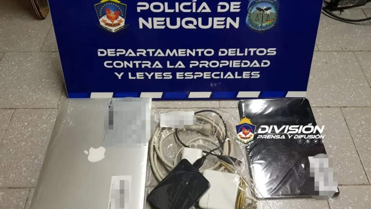 Allanamiento en Centenario. Fuente: (Policía de Neuquén)
