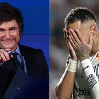Javier Milei lanzó un duro palito por la ausencia de Neymar en la goleada histórica