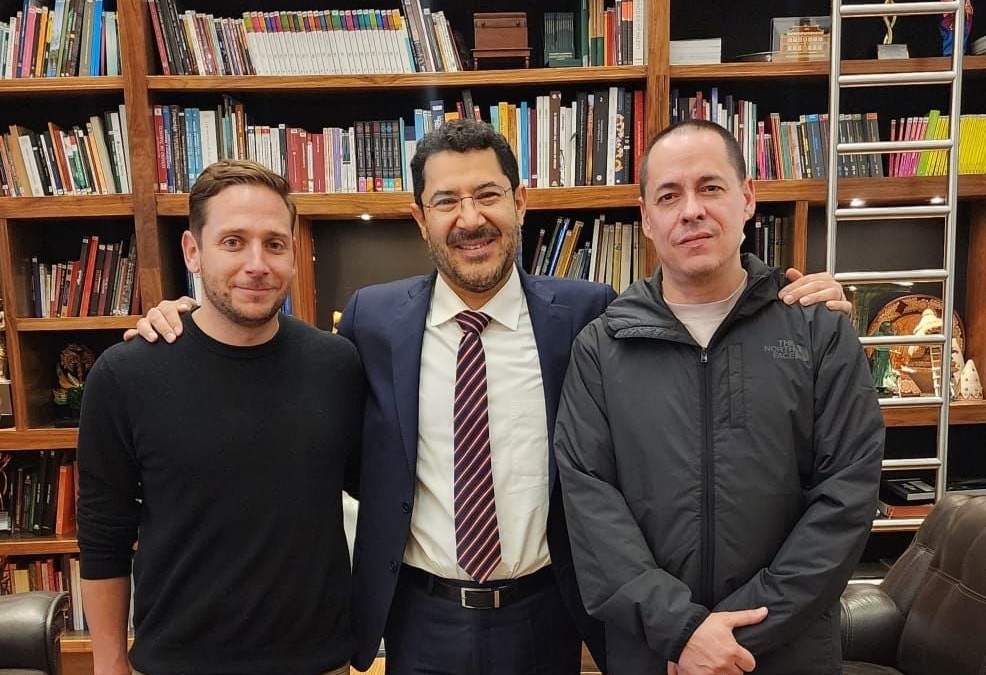 Eduardo Clark, Martí Batres y José Antonio Peña Merino