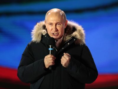 Putin arrasa en elección y amarra su cuarto mandato