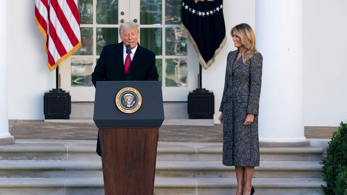 Donald Trump y su esposa Melania