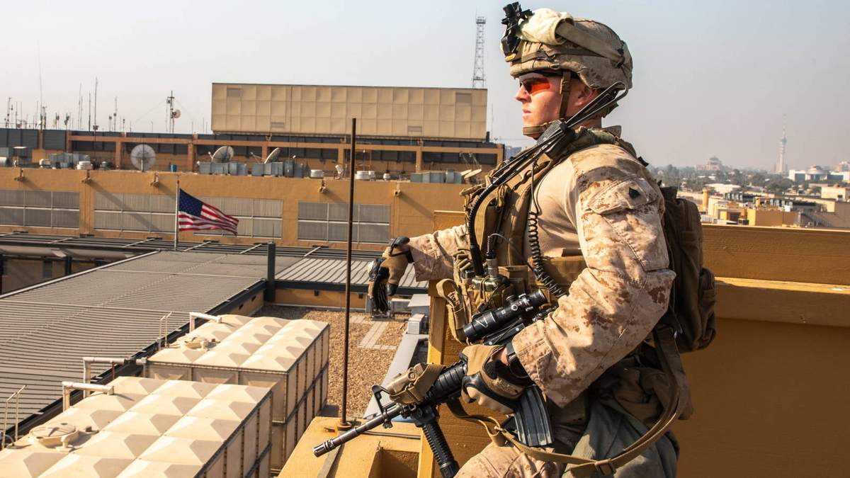 En la Zona Verde de Bagdad se encuentra la sede diplomática de Estados Unidos. Fuente: (Twitter).