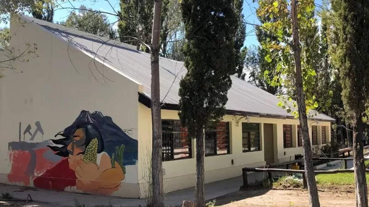 La Escuela Primaria 95 de Buta Ranquil. Fuente: (X)