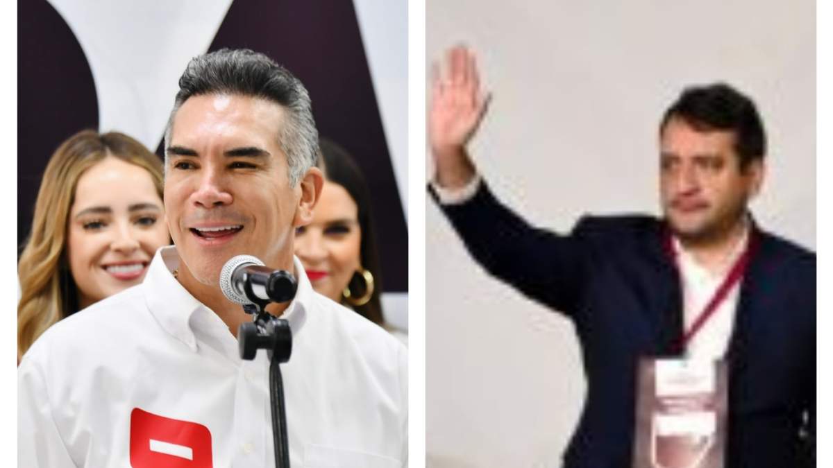 El dirigente del PRI, Alejandro Moreno "Alito" y Andrés Manuel López Beltrán, “Andy”