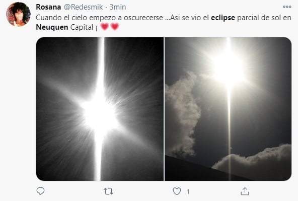 Eclipse en  Neuquén capital