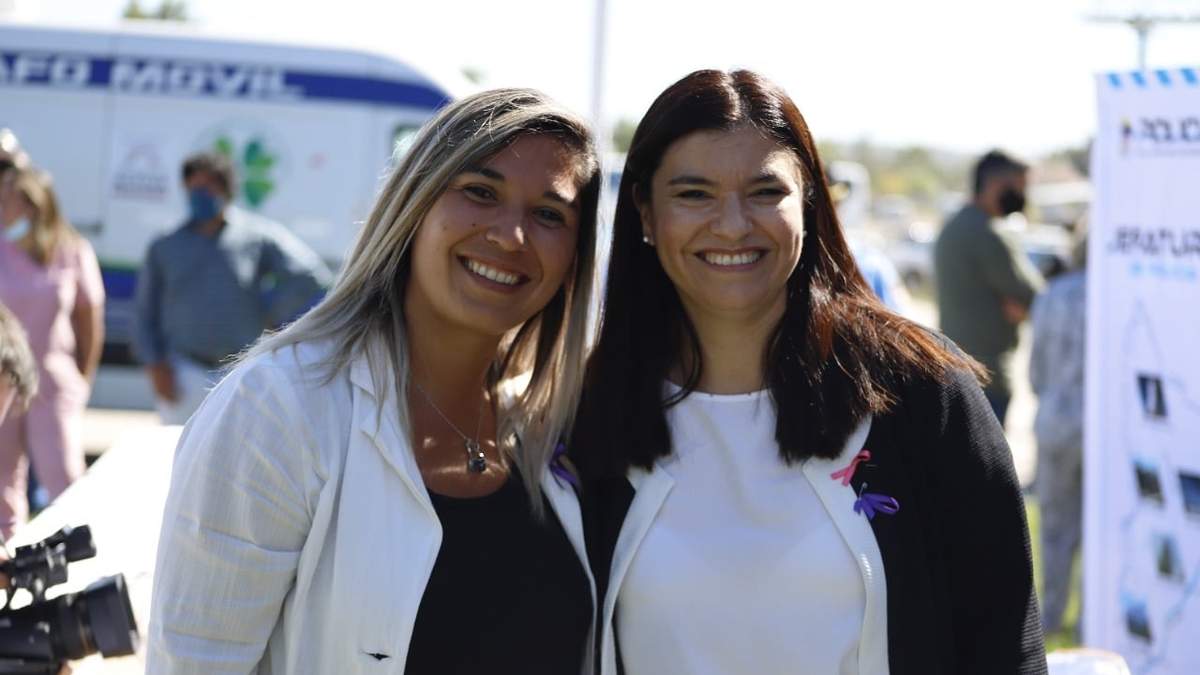 Marianina Domínguez junto a la ahora exministra de Seguridad Vanina Merlo. Fuente: (Twitter)