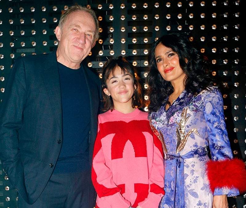 Salma Hayek con esposo e hija. Fuente: (Instagram)