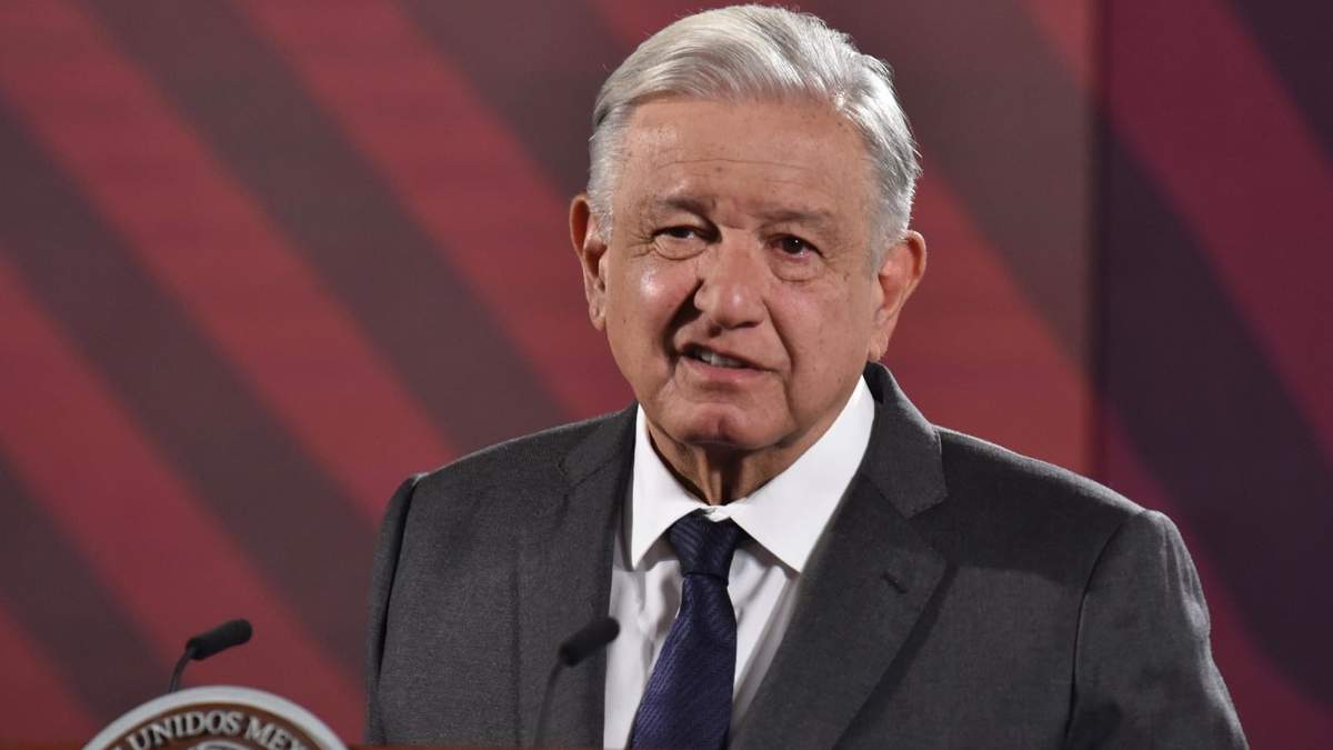 El presidente durante la conferencia matutina
